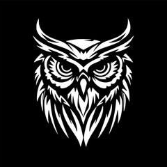 Obraz premium Owl | Minimalist and Simple Silhouette - Vector illustration