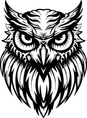 Obraz premium Owl - High Quality Vector Logo - Vector illustration ideal for T-shirt graphic