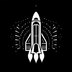 Space - High Quality Vector Logo - Vector illustration ideal for T-shirt graphic