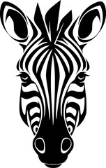 Zebra | Minimalist and Simple Silhouette - Vector illustration
