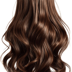 Naklejka premium long hair isolated on transparent background