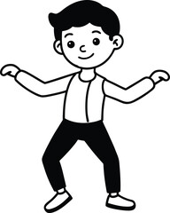 Fototapeta premium Student Character Vector Illustration for Education
