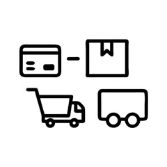 Fototapeta premium You can find a vast set of vector and 3D illustrations of glossy shopping cart icons, buttons, and symbols for your e-commerce web design and online store business