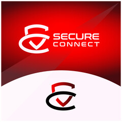 Creative SC letter Shield Logo Design, SC lettermark Icon