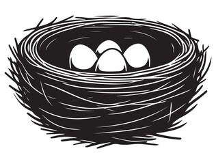 BIRDS NEST SILHOUETTE