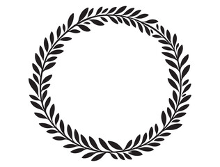 BOTANICAL WREATH SILHOUETTE