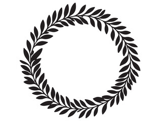 BOTANICAL WREATH SILHOUETTE