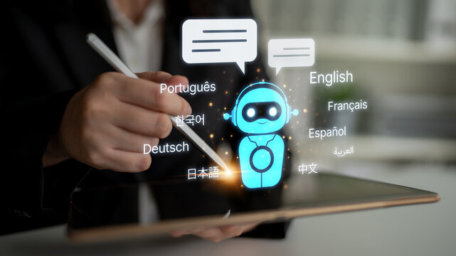 Global communication with multiple languages, digital translation tools, multilingual technology, cross-cultural communication, and virtual language learning environments. Spline