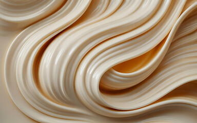 Creamy texture swirl