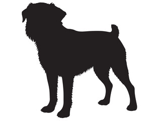 BRUSSELS GRIFFON DOG SILHOUETTE