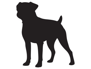 BRUSSELS GRIFFON DOG SILHOUETTE