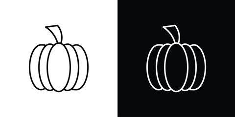 Pumpkin icon set,vector and illustration
