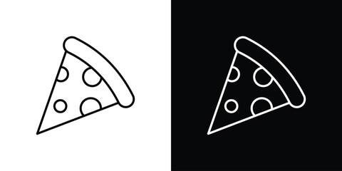 Pizza icon set,vector and illustration