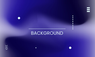 Modern Abstract Blue Gradient Background with Minimalist Geometric UI Icons
