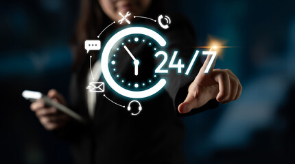 24-hour customer support via help desk, live chat, and online services ensures technical assistance...