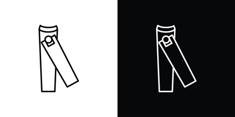 Nail clipper icon set,vector and illustration