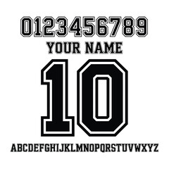 Varsity Font SVG, Jersey Font, Sports Alphabet, Varsity Letters SVG Font.