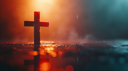 Good Friday religious illustration with a cross