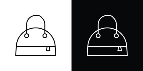 Hand bag icon set,vector and illustration