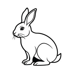 Fototapeta premium vector illustration of a rabbit