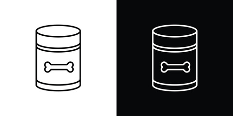 Dog food icon set,vector and illustration