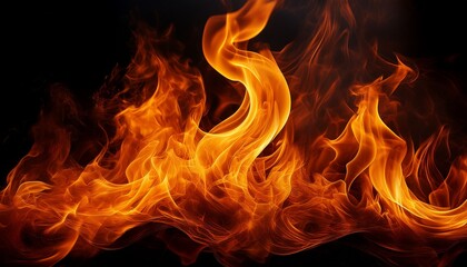 fiery flames of fire elemental for creative designs and projects