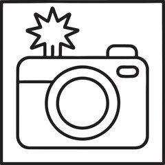 Fantasy Cozy Retreat – Bold Line Art Coloring Page with Magical Elements