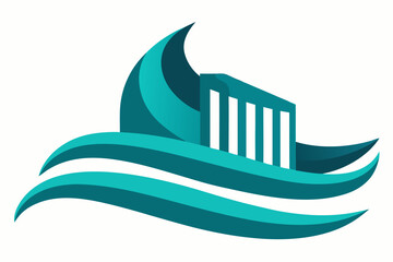vector illustration of a boat