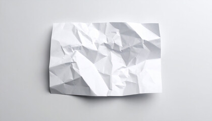 White crumpled paper design element, 300 dpi, widescreen 16:9, with free space for text