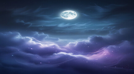 Under the Crescent Moon Where Stars Whisper to the Sleeping Hills