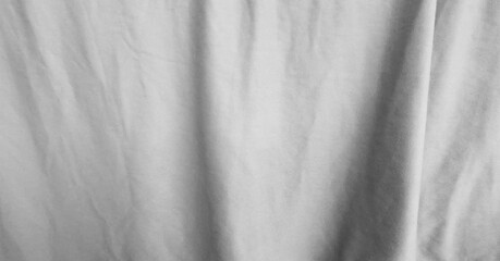 White fabric texture. White Silk and Linen Fabric Abstract Background – Close-Up Wrinkled Texture with Rippled Soft Surface and Soft Focus – Original Photography
