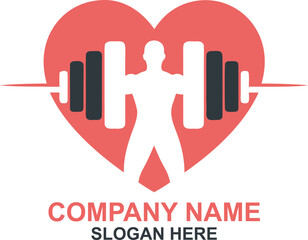 Fototapeta premium Fitness Health Heart Logo Design Inspiration for Gym and Wellness Brands