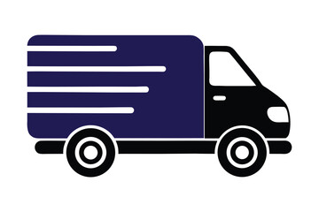 delivery truck isolated on white background 
