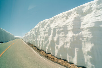 Yuki-no-Otani , Snow Wall in Tateyama, Nakaniikawa, Toyama, Japan