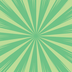 Explosion of Light Rays Radiating from the Center in a Vibrant Green Color Scheme. New, Trendy,2025, Unique,