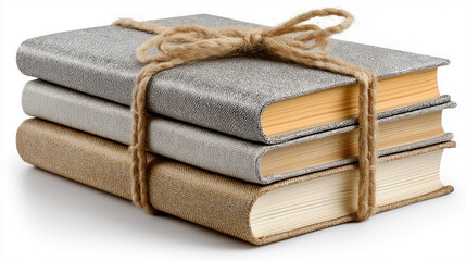 Stack Of Books Tied With Twine