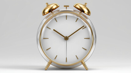 Elegant Golden Framed Alarm Clock