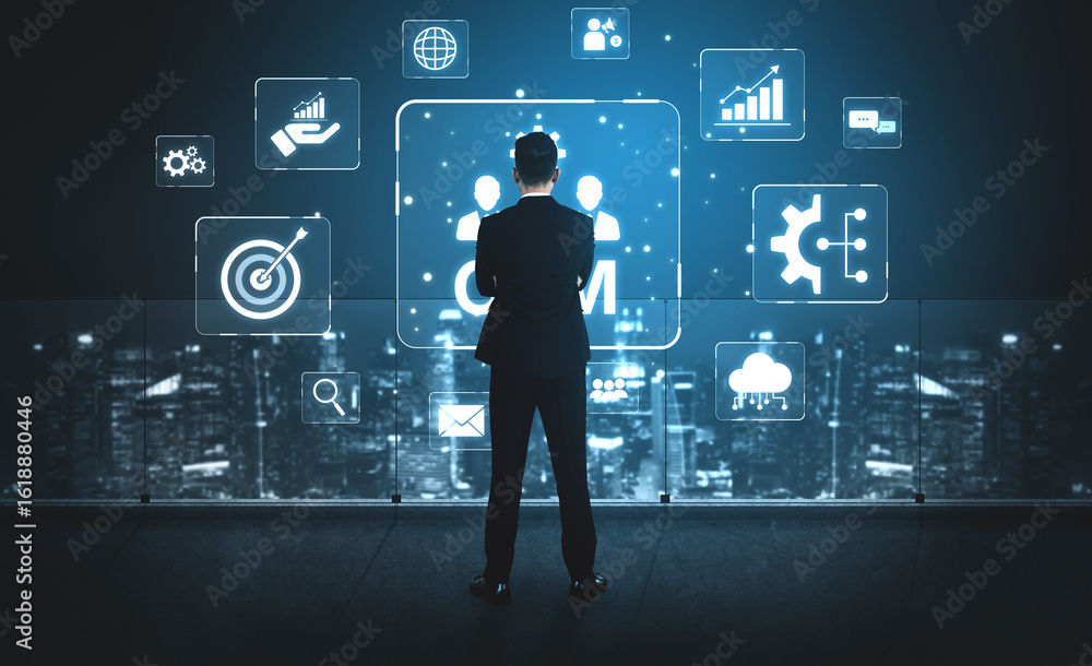 Poster crm platforms improve customer relationships through data analysis, crm communication tools, and aut