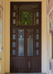 old wooden door