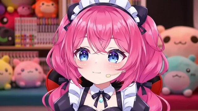 Anime Maid Streaming Room Broadcast