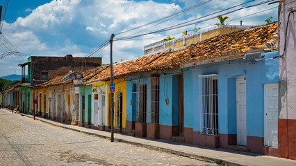 Old colorful Cuban door