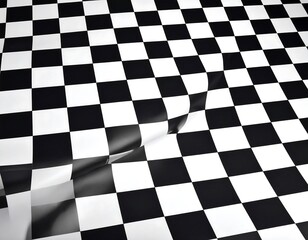 Obraz premium Checkered flag, waving (2)