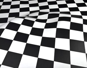 Obraz premium Checkered flag waving (2)