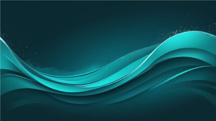 Abstract blue wave design with flowing lines and modern background elements