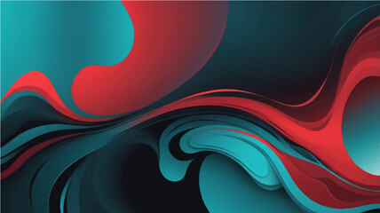 Abstract blue wave background with flowing lines and digital water design