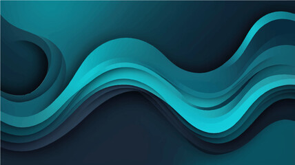 Abstract blue wave background with flowing lines and digital water design