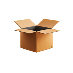 Open Product Box Icon Isolated on Transparent Background