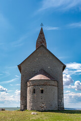 Fototapeta premium St. Michael's Chapel in the village of Drazovce near Nitra, Slovakia, Europe