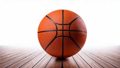 basketball against white background