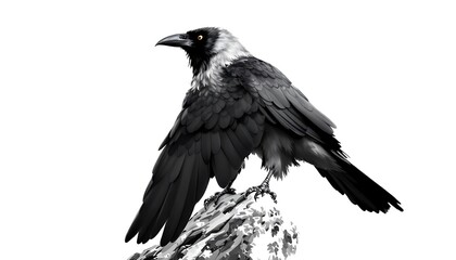 Fototapeta premium crow on the ground